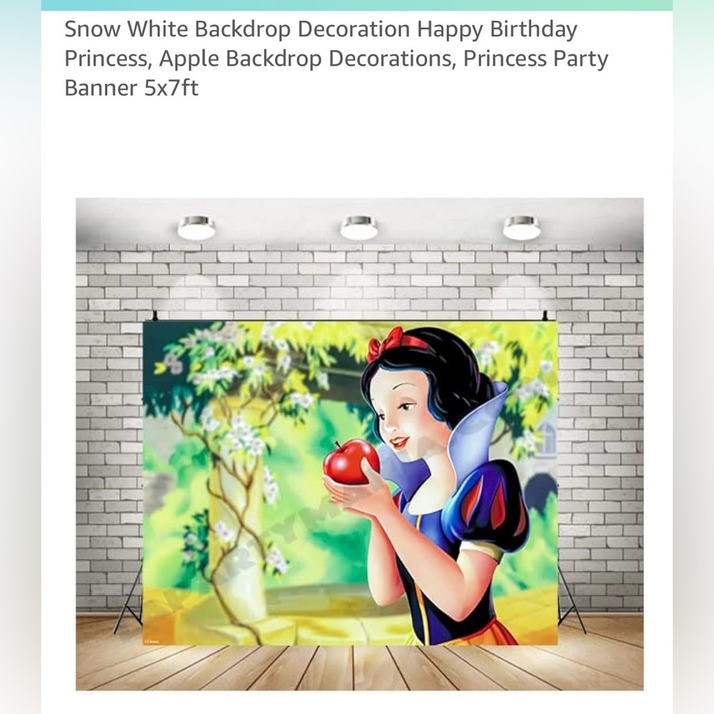 Snow White Party Banner